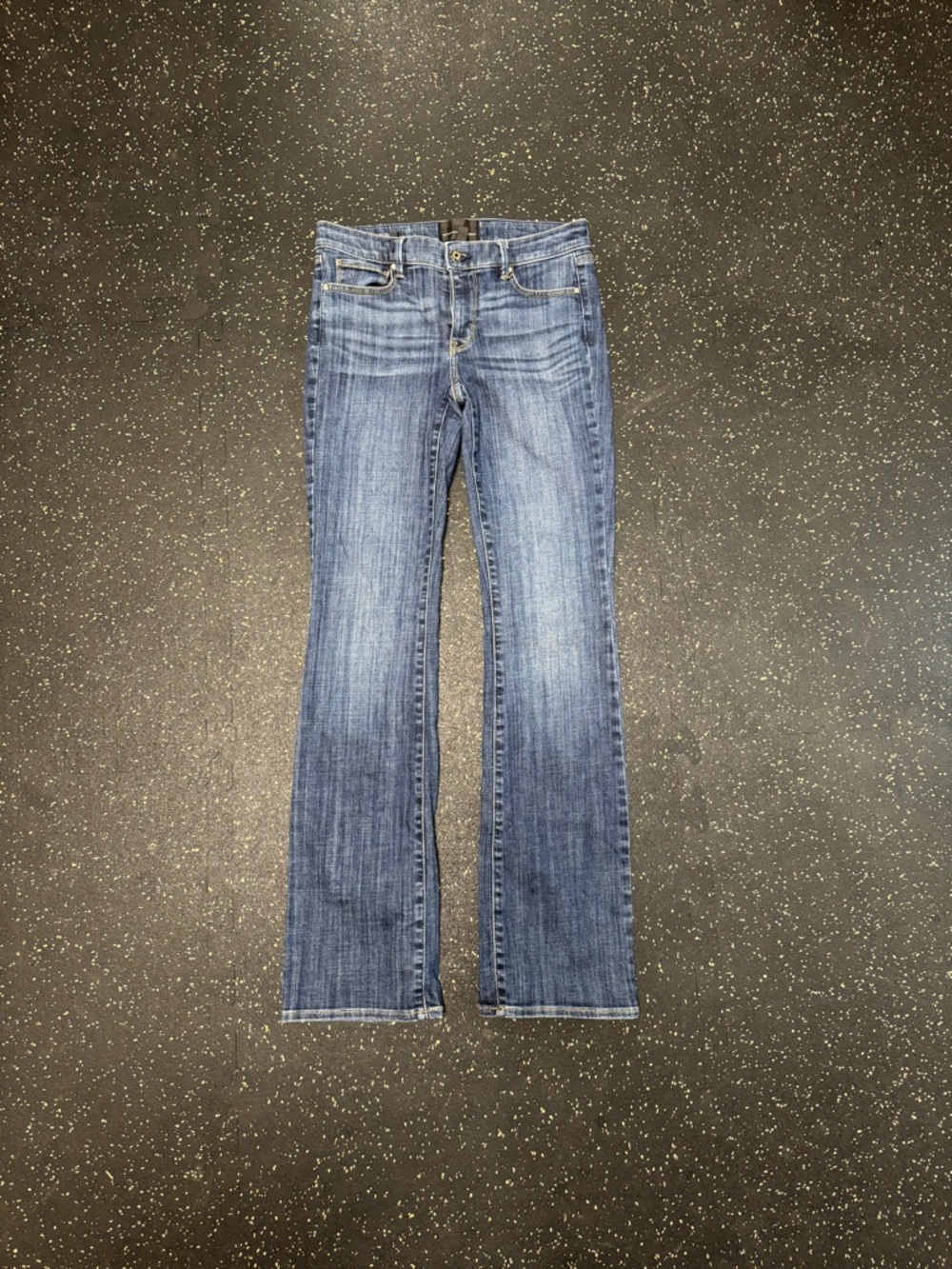 White House Black Market Women’s Mid-Rise Bootcut Jeans in Blue